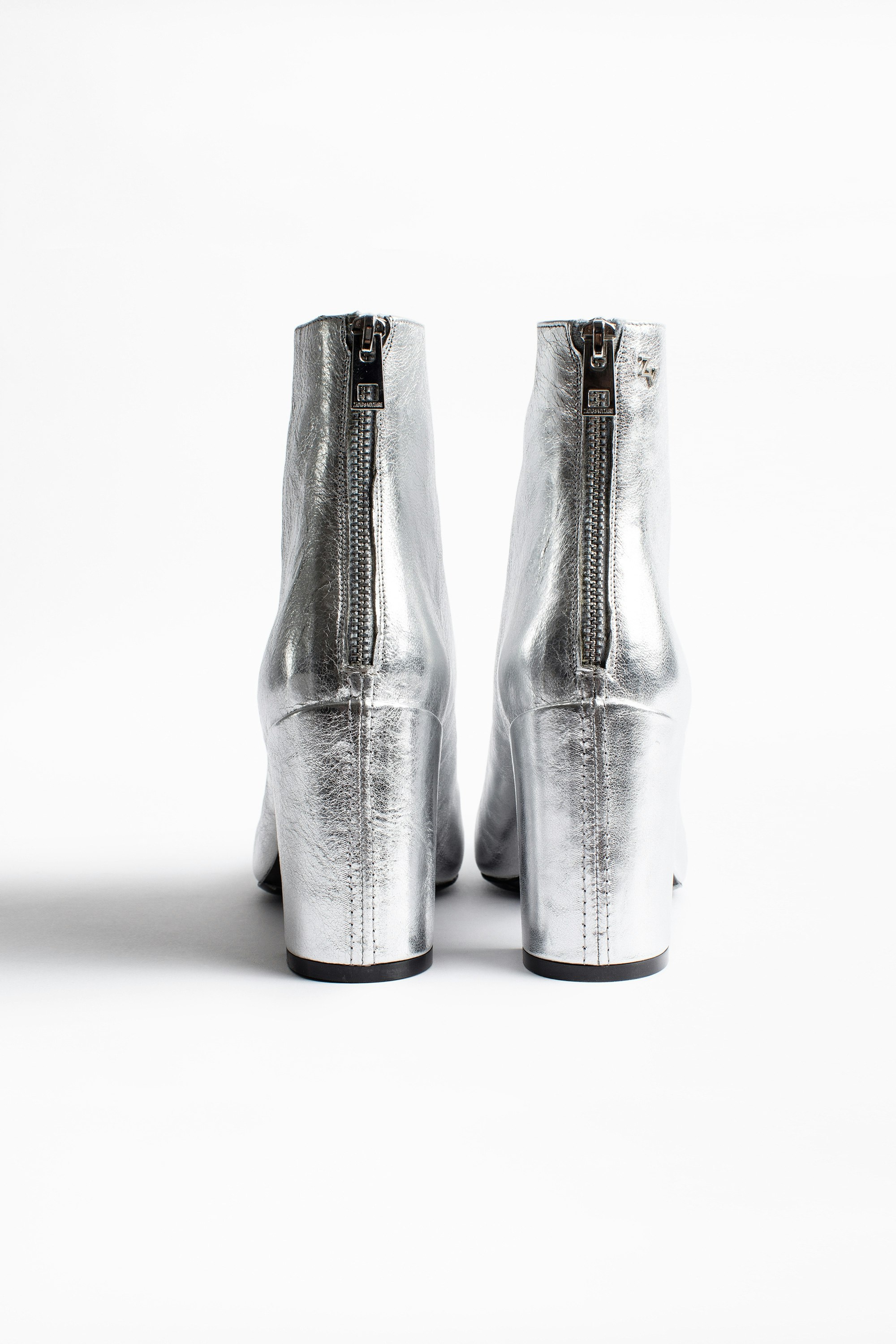 zadig and voltaire silver boots