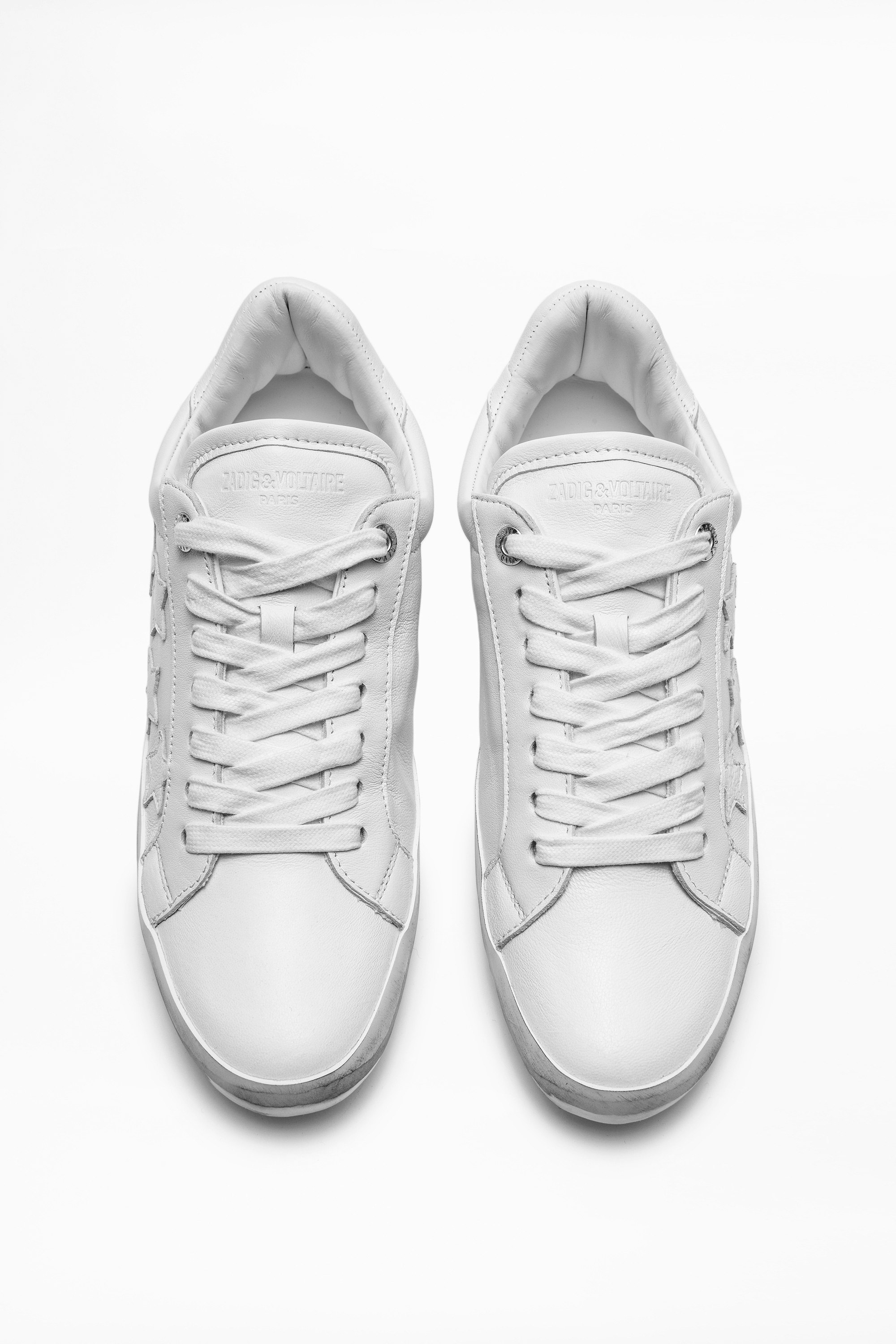 white sneakers with stars