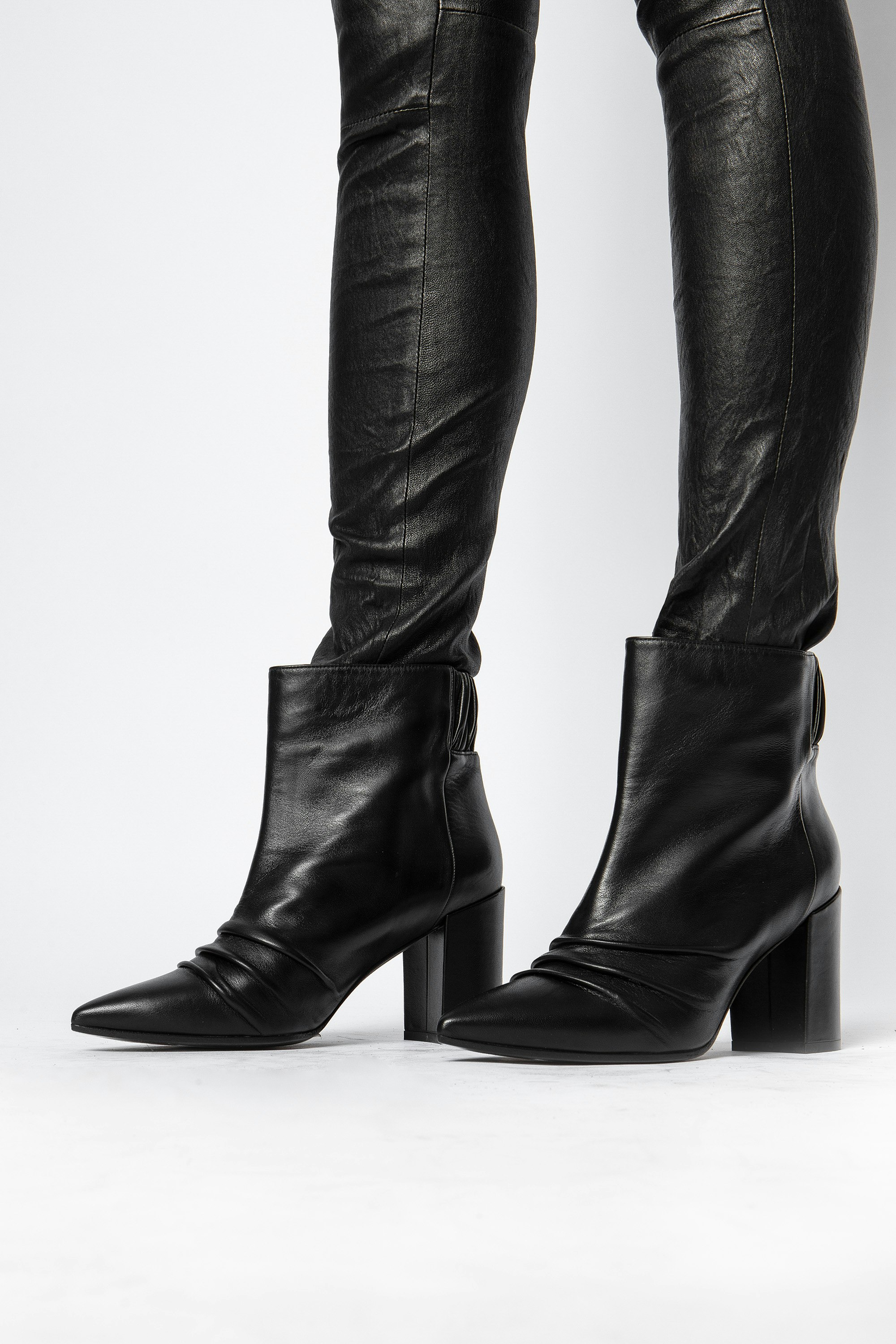 elastic ankle boots