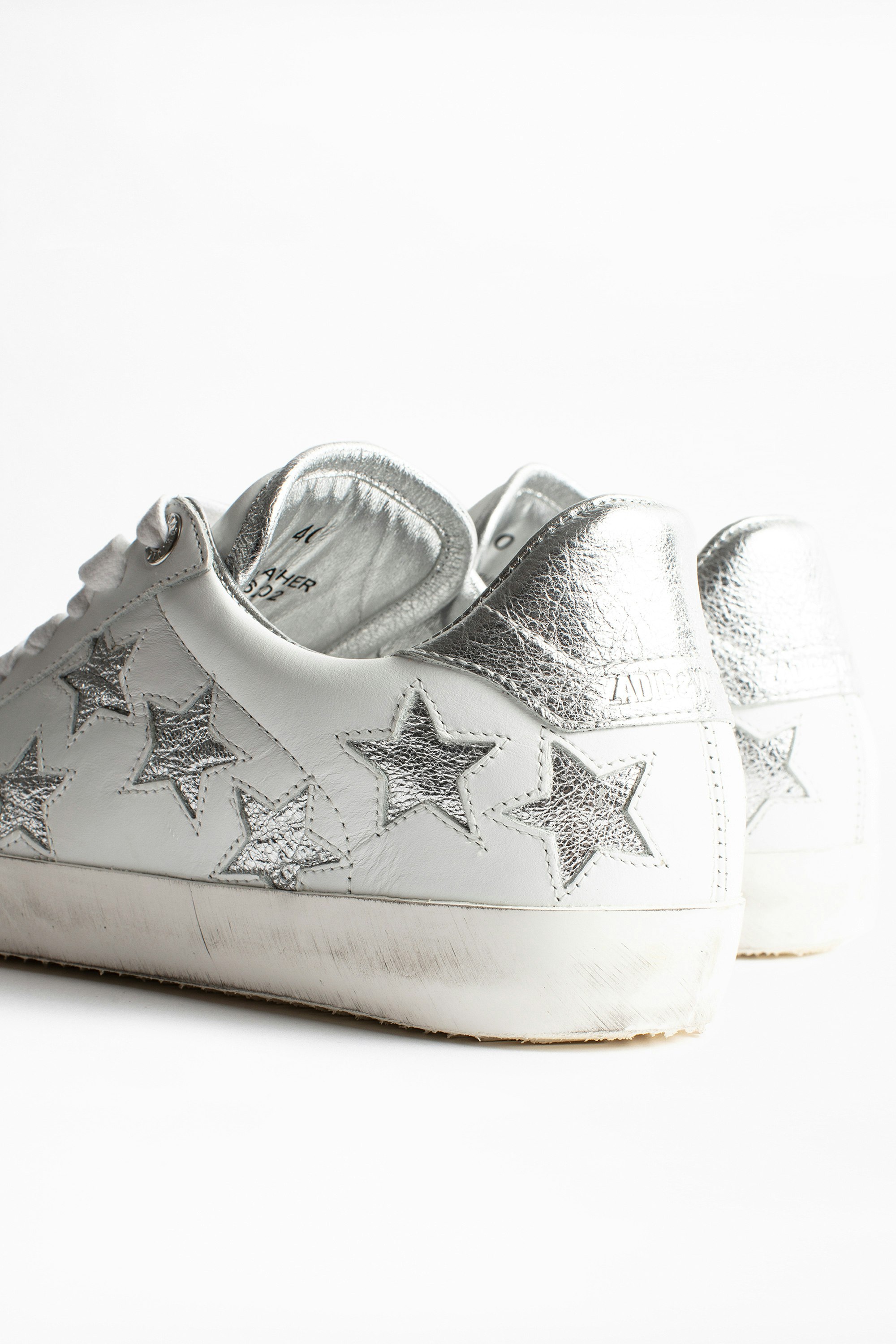 sneakers with silver stars