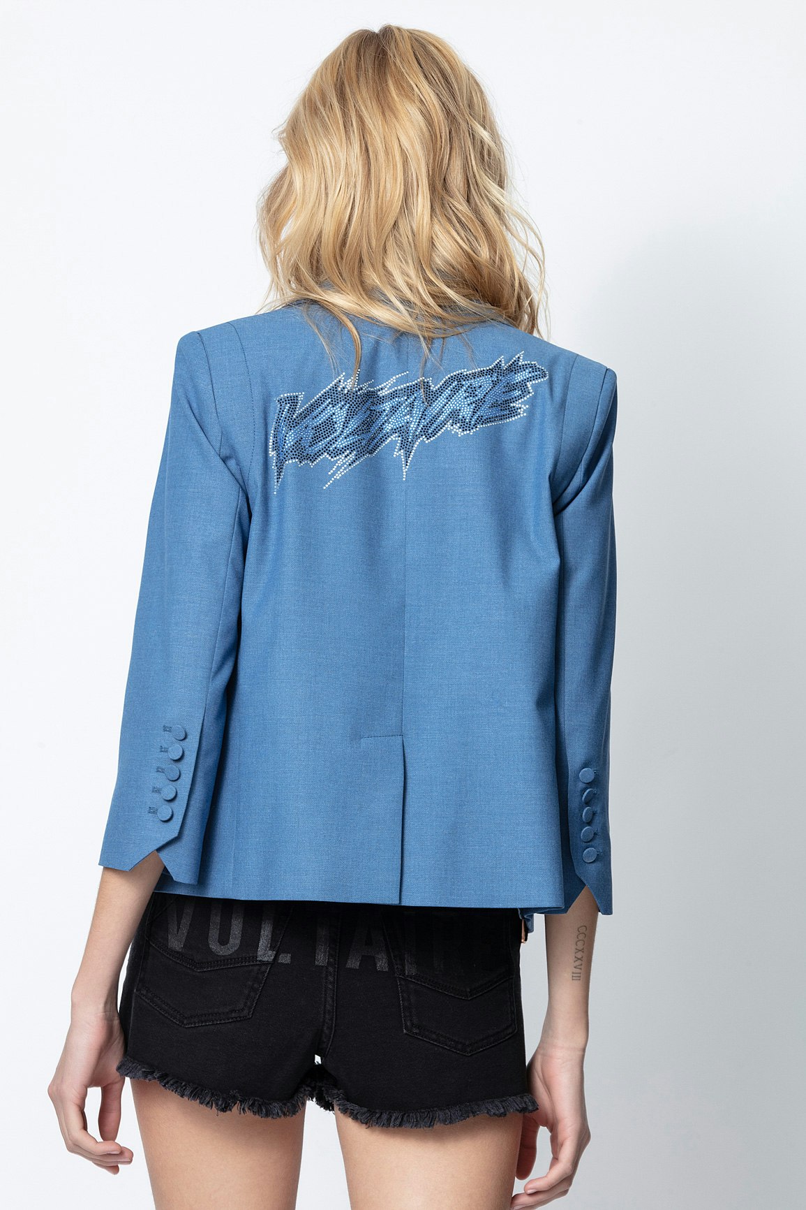 Veste Valdy Strass veste femme | Zadig&Voltaire veste bleu electrique zadig et voltaire